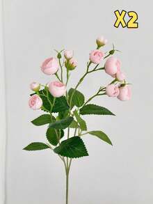 1 件/2 件 18 英寸 12 头山茶花蕾花束 - 真实触感假花，适用于豪华家居/酒店装饰、摄影道具、不褪色花艺布置、办公桌中心装饰 - 彩色 - 查看 14