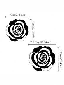 سجادة زخرفية بشكل وردة سوداء وبيضاء قطعة واحدة، سجادة منطقة بطراز حداثي بسيط، سجادة جانب السرير، سجادة غرفة النوم، سجادة غرفة الدراسة، سجادة غرفة المعيشة، سجادة ديكور المنزل، سجادة مطبوعة، سجادة نافذة الخليج، مناسبة لديكور المنزل، ديكور غرفة النوم، سجادة صغيرة، سجادة، ديكور المنزل، سجادة غرفة المعيشة، سجادة صغيرة لغرفة المعيشة، سجادة غرفة النوم، ديكور غرفة المعيشة بالمنزل، سجادة خارجية، سجادة قابلة للغسيل