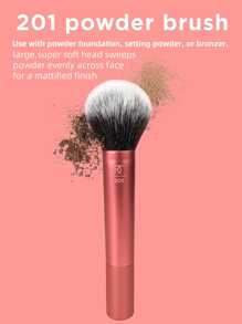 Real Techniques Ultra Plush Powder Makeup Brush, For Setting Powder, Bronzer, & Blush, Sheer, Buildable Coverage, Large, Fluffy Powder Brush, Vegan,  Synthetic Bristles, 1 Count,Foundation Brush,Concealer Brush,Blush Brush,Contour Brush,Blush Brush,Bronzer Brush,Powder Brush,Foundation Brush,Blush Brush - Baby Pink - View 3