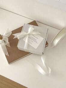 1 Roll Of 20 Yards Of 0.98in Milk Snow Yarn Ribbon, Suitable For DIY, Weddings, Christmas Decorations, Bow Making, Crafts, Cards, Gifts, Flower Accessories, Woven Ribbons And Gift Wrapping Materials - Bow Ribbons, Shoe And Hat Crocheting Supplies/Handmade Supplies/Autumn Decoration Supplies/Holiday Supplies/DIY Accessories, Valentine's Day/Halloween/Christmas/New Year - Multicolor - View 8