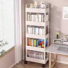 1pc 2/3/4 Floor Household Multi-Layer Trolley Storage Rack, Kitchen, Living Room, Bedroom, Multi-Layer Trolley Storage Rack, Mobile Storage Rack, Trolley, Cosmetics, Bedroom Bookshelf, Living Room Snacks, Multi-Layer Storage Rack, Suitable For Home Storage And Outdoor Camping Storage All Year Round. - Multicolor - View 9