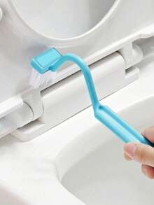 1pc V - Shaped Toilet Brush With Long - Lasting Bristles - Effortless Cleaning For Every Corner,With Comfort Grip HandleBathroom Decor Fall Decor - Multicolor - View 5