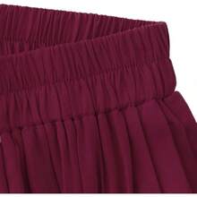 Women's Summer Long Flowy Renaissance Skirt With Pockets - Boho High Waist A-Line Maxi Skirt,Vacation Outfits Women,Valentine Outfits For Women,Street Photography - Wine - 查看 4