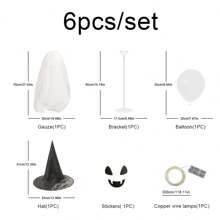 Large Halloween Ghost Decor For Desk, Party, Celebration Night, Cute But Scary Little Monster