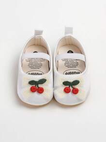 Nfant Infant Girls Wedding Dress Shoes Bow Ballet Princess Mary Jane Flats Toddler First Walkers Sneaker Newborn Crib Baptism Shoes