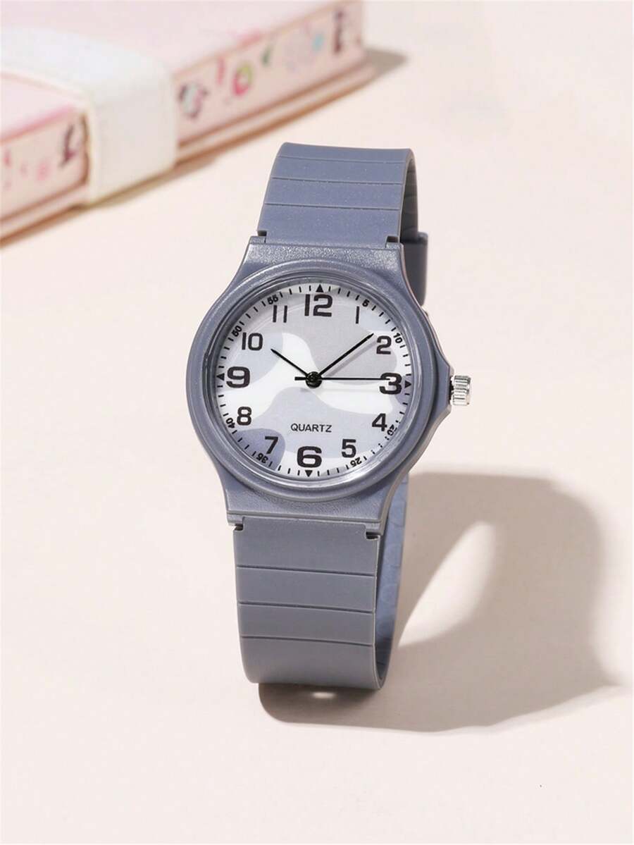 Fashionable Minimalist Numeric Camouflage Strap Children/Student Watch