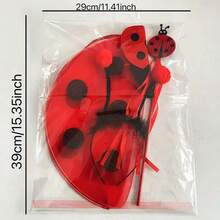 3pcs Halloween Dance Party Performance Ladybug Wings Costume Props - Multicolor - View 8