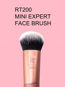 Real Techniques Mini Reisegrößen Experten Gesichts Make-up Pinsel für Foundation in Roségold, Multifunktions Gesichtspinsel für flüssige, cremige und pudrige Make-, einzigartiger Bubble Pinsel Kopf, synthetische Borsten, 1 Stück