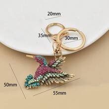 1 Peça Pingente/Enfeite de Bolsa com Beija-Flor Colorido e Strass, Moda Y2K para Mulheres