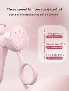 FollowBreak USB Rechargeable Electric Eyelash Curler, Heated Eyelash Curler With 3 Adjustable Temperature Settings, Scorch-Free Brush Suitable For All Eye Shapes, Portable Eyelash Styling Tool