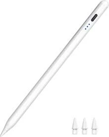 Pencil For Apple For Ipad A16 9Th Gen, Palm Rejection Tilt Sensitivity Fast Charging Stylus For Ipad A16/11-6Th Gen, Air 11-Inch/13-Inch M3/M2/5Th-3Rd Gen, Pro 33 0.00-Inch/11-Inch/M4/12.9-Inch, Mini A17 Pro/6/5Th Gen - 白色 - 查看 1