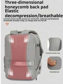 44x28x15cm Carry-On Travel Backpack, Airplane Luggage Bag For Men & Women, 14-Inch Laptop Backpack For School, Outdoor, Travel, Office, Commuting, Sports