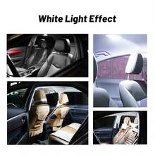 Bright Whe LED Vany Light Bulbs For Car Mirror, Fuse Sun Visor - 3-SMD 5050 Chips (Pair) - as picture - 查看 6