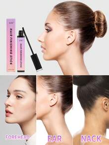 2 Peças Bastão Finalizador de Cabelo para Cabelos Pequenos e Quebrados, Creme/Gel Naturalmente Refrescante para Mulheres, Bastão de Cera de Cabelo, Não Oleoso e Não Pegajoso