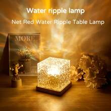 3D Water Ripple Aurora Ceiling Projector Light, 16 Color Gradient LED Night Light, USB Power Supply With Remote Control, Suitable For Student Dormitory, Bedroom, Office, Bar And Restaurant Atmosphere, Home Party Decoration, Christmas Gifts, Halloween, Thanksgiving - 彩色 - 查看 5