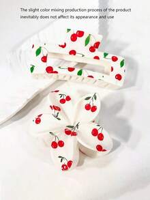 2 pezzi Accessori da donna stile ciliegia - Fermagli per capelli carini e dolci a forma di fiori di ciliegio, pinze per capelli a fiore adatte per una presa salda per uso quotidiano, accessori per capelli estivi alla moda, fermagli a claw per la bellezza, per vacanze e outfit invernali da donna