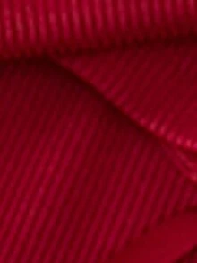 مجموعة بنطلون ولباس علوي كم طويل مزينة بفراشات حمراء للبنات، قطعتان