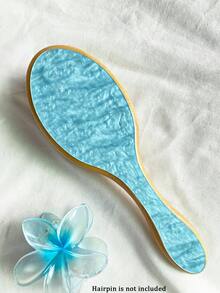 1件个性化女士时尚亚克力闪光大理石纹理名字定制发梳，独特的伴娘礼物，定制伴娘发饰，圣诞节美容配饰，少女时代 - 彩色 - 查看 23