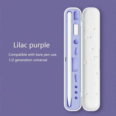 1pc Capacitive Stylus Pen Accessories Set Including Pen Case, Pen Tip Cover, Adapter Compatible With Apple Pencil 1st/2nd Generation (Apple Pencil And Accessories Not Included)