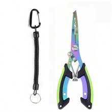 6.3-Inch Fishing Pliers, Stainless Steel Fishing Needle-Nose Pliers, Fishhook Remover, Braided Line Scissors, Cutter, Rust-Proof Fishing Multi-Purpose Tool, Suitable For Saltwater And Freshwater, Outdoor Fishing Supplies