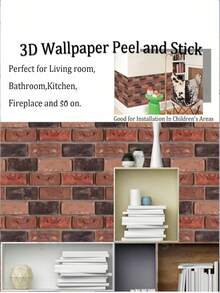 10 قطع ملصقات جدارية ثلاثية الأبعاد لاصقة ذاتيًا من البولي فينيل كلوريد مقاومة للماء، ورق جدران فنية قابل للإزالة لديكور المنزل والغرفة المعيشة والمطبخ والنوم