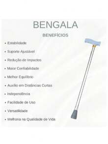 Bastón Ortopédico con Mango Alemán Ergonómico | Altura Ajustable | Aluminio Resistente y Base Antiderrapante - Plateado - Ver 3