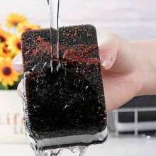 10pcs Dishwashing Sponge, Black And White Double-Sided Thick Sponge, Kitchen Cleaning, Dishwashing Cloth, Pot Cleaning Magic Wet Wipes, Kitchen, Bathroom, Home, Household Items