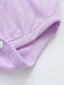 KIMOCAT Baby Langarm Bodysuit in Unifarbe, Frühling/Herbst