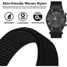 Correa de Reloj de Nylon Ajustable de 18mm, Correa Deportiva de Liberación Rápida (Negra) - ciruela madura - Ver 11