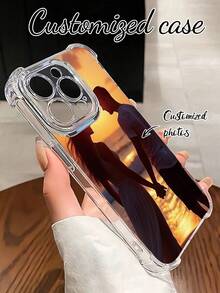1个定制照片打印透明防摔手机壳，高清UV打印，满足个性化定制需求，兼容苹果17 Pro Max/16 Pro Max/16 Pro/16 Plus/16/16E/15 Pro Max/15 Pro/15/14 Pro Max/14 Pro/14/11/11 Pro Max/12/12 Pro/12 Pro Max/13 Pro Max/13 Pro/13，兼容红米手机，手机及配件，季节精选，时尚个性化手机壳，送给男友、女友、家人、朋友、祖父母、情侣，周年纪念日、生日礼物，国际版，非国内版 - 無色 - 查看 2