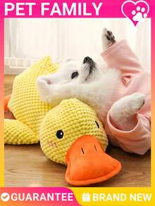 嘎嘎叫鸭毛绒节日狗狗玩具，带吱吱叫声，适合小型犬幼犬，狗狗咀嚼玩具圣诞节万圣节镇静咀嚼玩具，适合焦虑的狗狗，可爱的互动宠物玩具，最适合作为圣诞礼物 - 彩色 - 查看 8