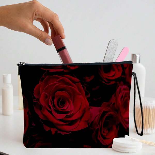 Bolsa de maquillaje de rosa negra, bolsa de cosméticos para mujer, bolsa de almacenamiento portátil multifuncional para exteriores, organizador de maquillaje portátil, decoración de habitaciones, bolsas, bolsa de maquillaje, viaje, bolsa de maquillaje, artículos esenciales de viaje, organizador, almacenamiento, artículo esencial de viaje, organizador de maquillaje, bolsa de maquillaje, neceser, organizador de escritorio, bolsa de cosméticos, bolsa de maquillaje, bolsas de maquillaje, bolsa de maquillaje, viaje, bolsa de maquillaje, bolsa, bolsa de maquillaje, artículos esenciales de viaje, bolsas de maquillaje, artículo esencial de viaje, bolsa de maquillaje pequeña, bolsa de maquillaje, bolsa de cosméticos, artículo esencial de viaje, gran capacidad, bolsa de maquillaje grande, regalos de Navidad, bolsa, viaje, regalos para mujeres, neceser de mujer, artículo esencial de viaje, bolsa, embrague / bolso pequeño, neceser, organizador de maquillaje, organizar maquillaje, bolsa, soporte de