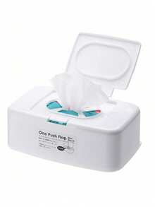 1 szt. Pudełko na chusteczki nawilżane z guzikiem, pudełko na chusteczki samochodowe, pudełko do przechowywania, przenośne pudełko do przechowywania chusteczek nawilżanych do salonu, pudełko na ręczniki nawilżane, pudełko na ręczniki z osłoną na przycisk, pudełko do przechowywania ręczników mokrych i suchych, pyłoszczelne, wielofunkcyjne, świetny prezent, prezent na Halloween, Boże Narodzenie, powrót do szkoły, Walentynki, bezpieczne i pyłoszczelne