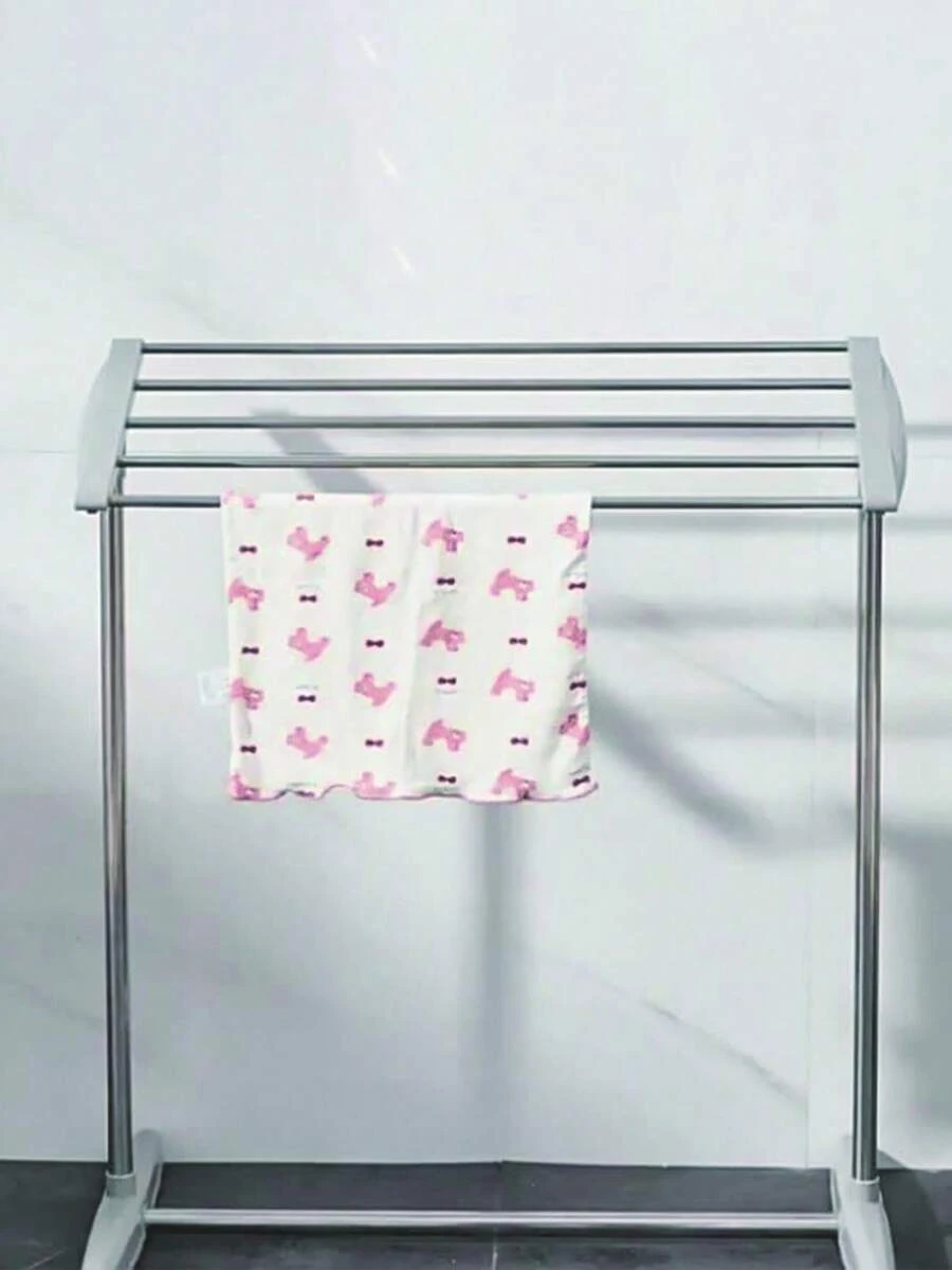 Perchero de ropa pequeño multifuncional, secadora móvil de acero inoxidable, toallero inclinado y plegable adecuado para ropa interior, calcetines, toallas, aplicable para balcón y uso doméstico - Multicolor - Ver 1
