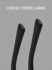 2025 V-Shaped New Style Fashionable Small-Frame Glasses For Women, Hip-Hop Style Rectangular Glasses - Black - View 4