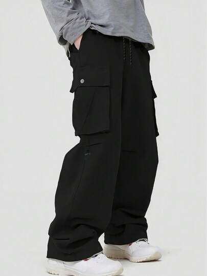 بنطلون كاجوال رجالي عصري بجيوب متعددة، بنطلون رياضي للخارج، مناسب للخريف والشتاء