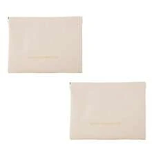 1PC 数据线收纳袋数据线保护套自动闭合耳机充电器收纳袋便携式旅行收纳袋口红手机电源线整理袋小型旅行配件便携式收纳盒(款式随机发货。) - 杏色 - 查看 17