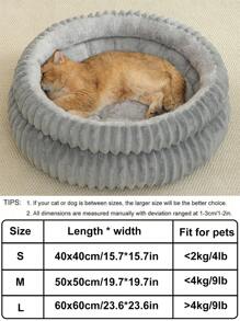 1 件舒适猫窝，柔软可爱的猫床，透气猫屋，适合小型、中型和大型猫，所有季节