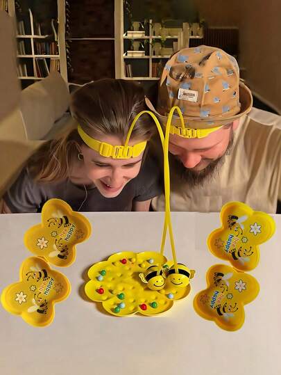 Bee-Shaped Party Activity Toys, Fun Interactive Toys For Teenagers, Suitable For Family Gatherings Or Friends' Parties, Cute Yellow Bee Group Games, Christmas And Halloween Party Toys, Multiplayer Online Educational Toys, School Prizes.