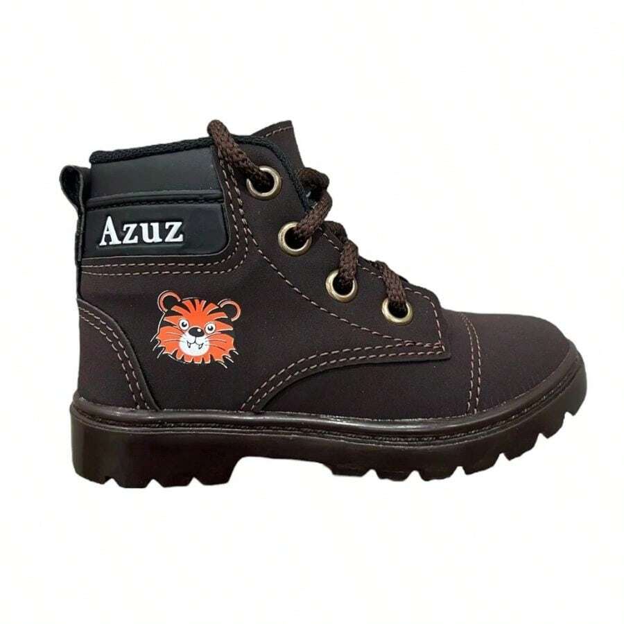 Baby Tiger Children's Combat Boots - 咖啡棕 - 查看 1