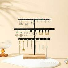 1pc Jewelry Holder Organizer Stand,Adjustable Jewelry Tree 17.5" Height (Max),Jewelry Stand Organizer For Necklace Earring,3-Tier Jewelry Hanger For Necklaces, Bracelets, Earrings, Stainless,Metal Jewelry Stand With Tray For Storing And Displaying Necklaces, Earrings And Bracelets, Earring Display Stand, Suitable For Home Storage Or Jewelry Retail, Valentine's Day Gift. Sun Travel Cool For Women Storage Organizer Travel Essentials Back To School Dormitory Storage Fall Decor - Multicolor - View 10