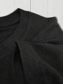 Kit Of 3 Men's Plain T-Shirts Casual Shirt 100% Cotton Versatile Comfortable Sports Unisex Blouse - 米色 - 查看 3
