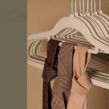 1/5/10/20pcs Velvet Clothing Hanger, Anti-Slip Non-Slip Hanger With Shoulder Slots, 360° Rotating Hook, Heavy-Duty Standard Hanger, Suitable For Coats, Shirts, Pants, Skirts, Suits, Saves Closet Space. - Multicolor - View 10