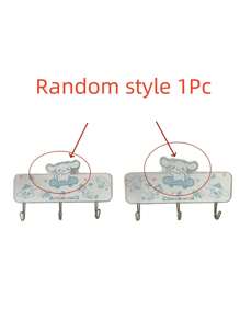 Sanrio 1Pc Hooks Hello Kitty Kuromi Cinnamoroll Cute Strong Adhesive Bonding Hooks Bathtowels Towels Bags Key Storage Hooks Kitchen Bathroom Bedroom Office Accessories(Some Parts May Be Random)