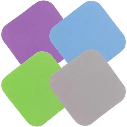 4 Piezas de Alfombrillas de Goma para Abrir Botellas, Almohadillas Antideslizantes para Abrir Latas, Posavasos para Bebidas, Herramientas de Colores, Alfombrillas para Tazas