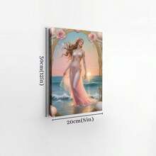 1pc Framed Canvas Poster, Aphrodite, Greek Goddess Of Love And Beauty, Nouveau Mythology, Divine Feminine Decor, Romantic Artwork Wall Art Canvas Paintings, Ideal Gift For Bedroom Living Room Corridor, Wall Art, Room Decoration, 2D Flat Print - 彩色 - 查看 8
