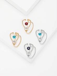 时尚听诊器胸针 女士男士医用设备胸针 西装别针配饰 医疗职业胸针 - Stethoscope Brooch - 查看 8