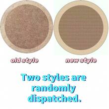 1pc Simple Round Plush Decorative Rug, Brown Round Carpet, Backing, Solid Color/Striped/Checkered Design, Suitable For Living Room, Bedroom, Office - Christmas, Halloween, Thanksgiving Indoor Decor, Decorative Rug, Bedroom Decor, Small Rug, Carpet, Home Decor, Living Room Rug, Small Living Room Rug, Bedroom Rug