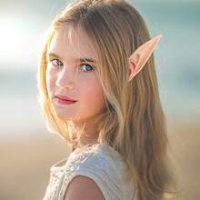 FRESHME Fairy Pixie Elf Ears - Cosplay Soft Pointed Ears Elven Masquerade Vampire Fairy Ears Makeup Costume Accessories - C - 長精靈耳朵(1對) - 查看 6