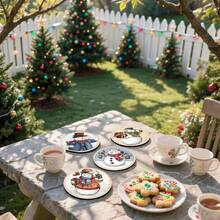 1 set/4 piezas/6 piezas Regalos de Navidad y posavasos de barro de diatomeas con diseño de muñeco de nieve, posavasos de café, decoración multiocasión para el hogar y restaurante, regalos diarios, decoración de mesa, decoración diaria, decoración de fiesta temática, como regalos de Navidad